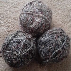 3 balls of chunky yarn
